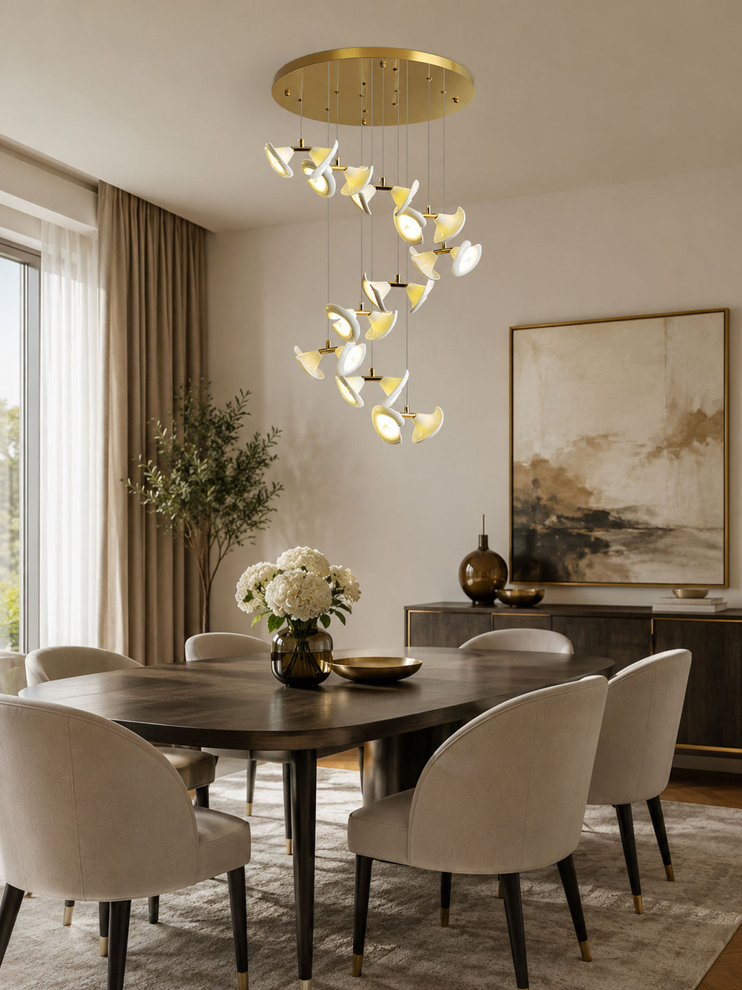 Blossom Double Horn Chandelier - Vakkerlight