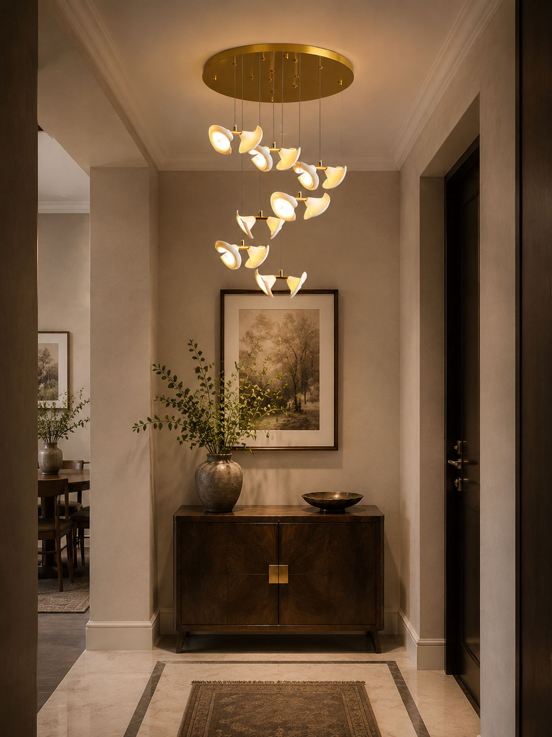 Blossom Double Horn Chandelier - Vakkerlight