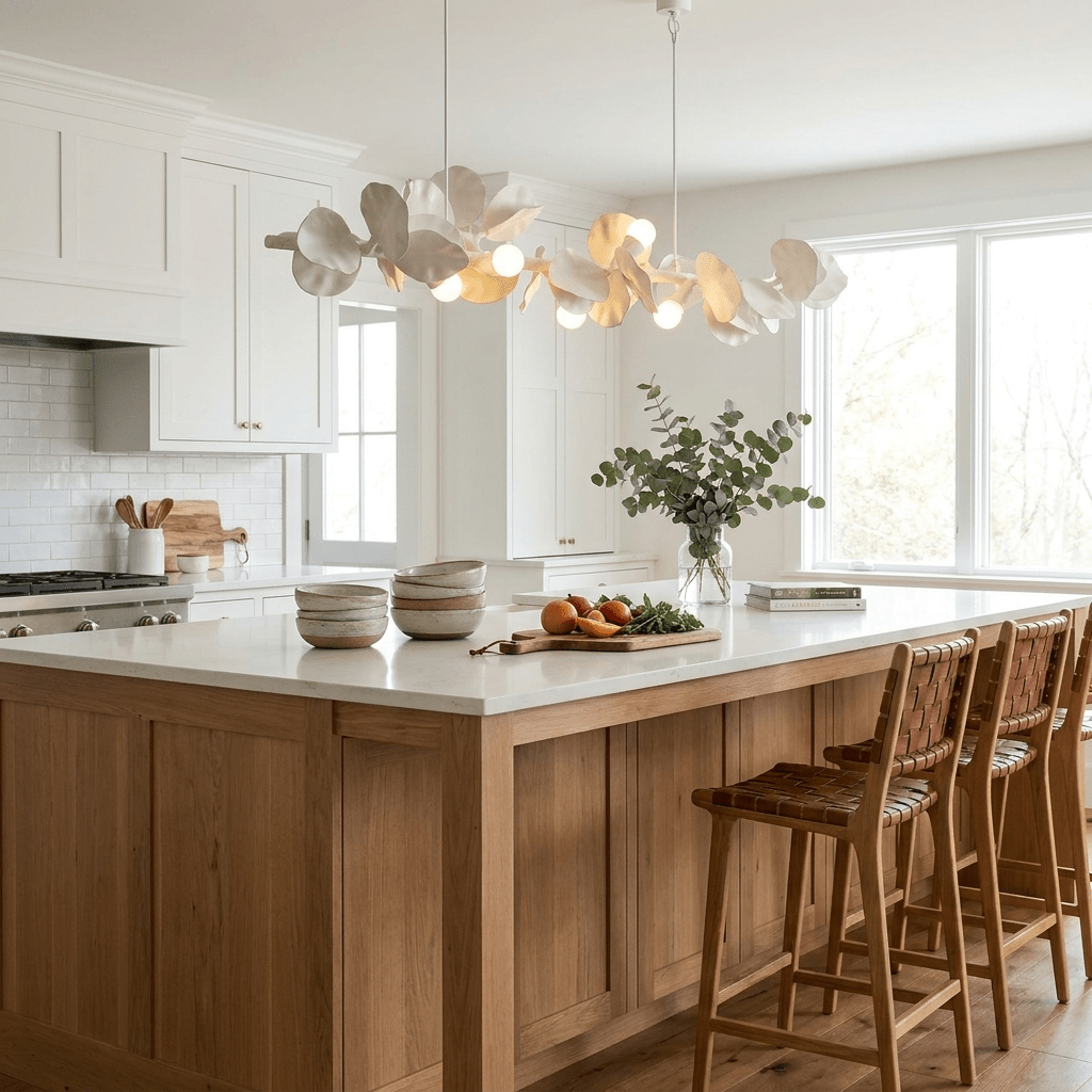 Blossom Branch Plaster Dining Chandelier - Vakkerlight