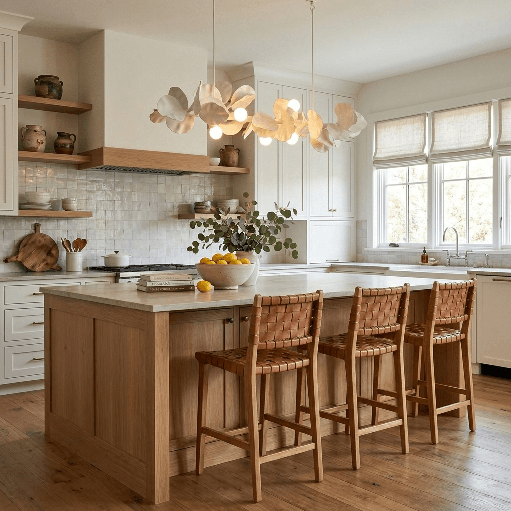 Blossom Branch Plaster Dining Chandelier - Vakkerlight