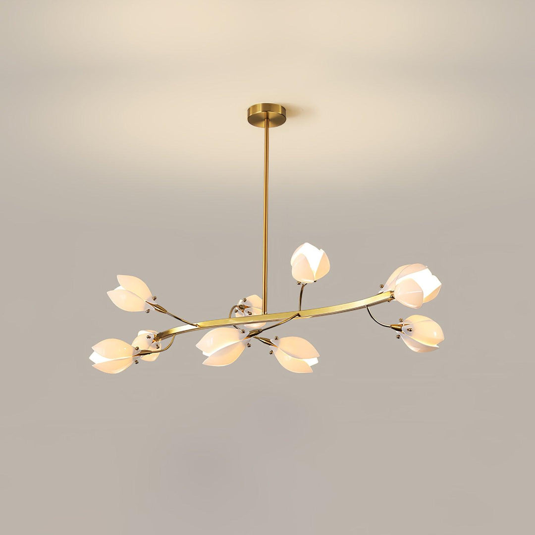 White Porcelain Magnolia Chandelier - Vakkerlight