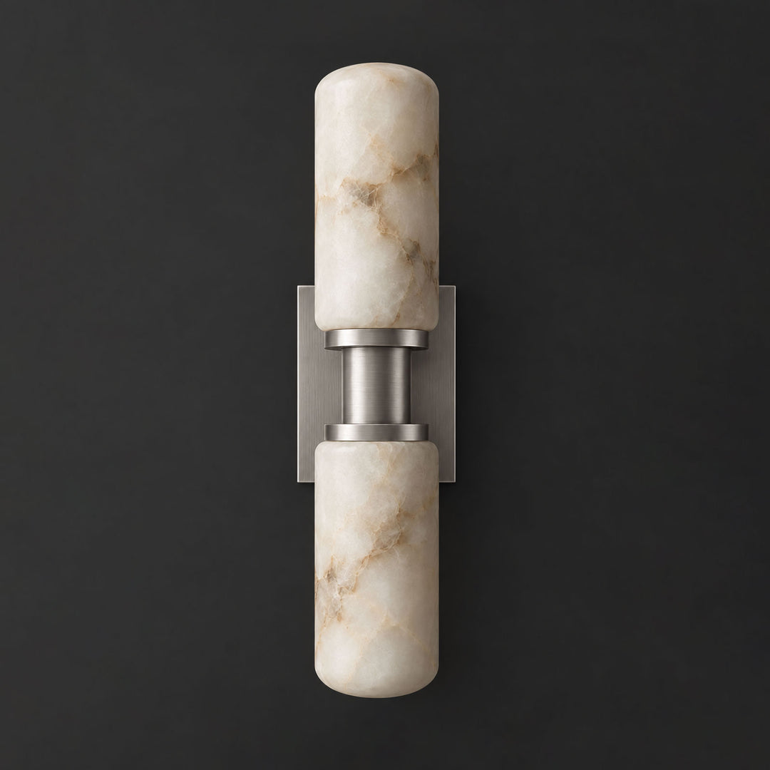 Bobbin Alabaster Wall Sconce