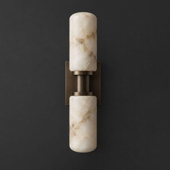 Bobbin Alabaster Wall Sconce
