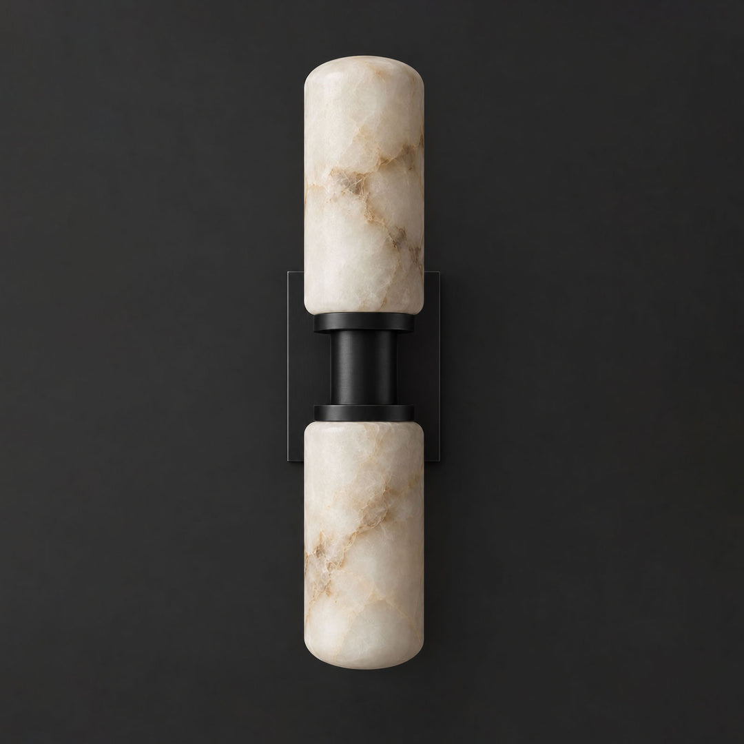 Bobbin Alabaster Wall Sconce