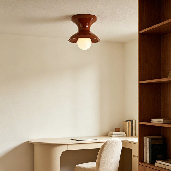 Bobbin Resin Flush Mount Light - Vakkerlight