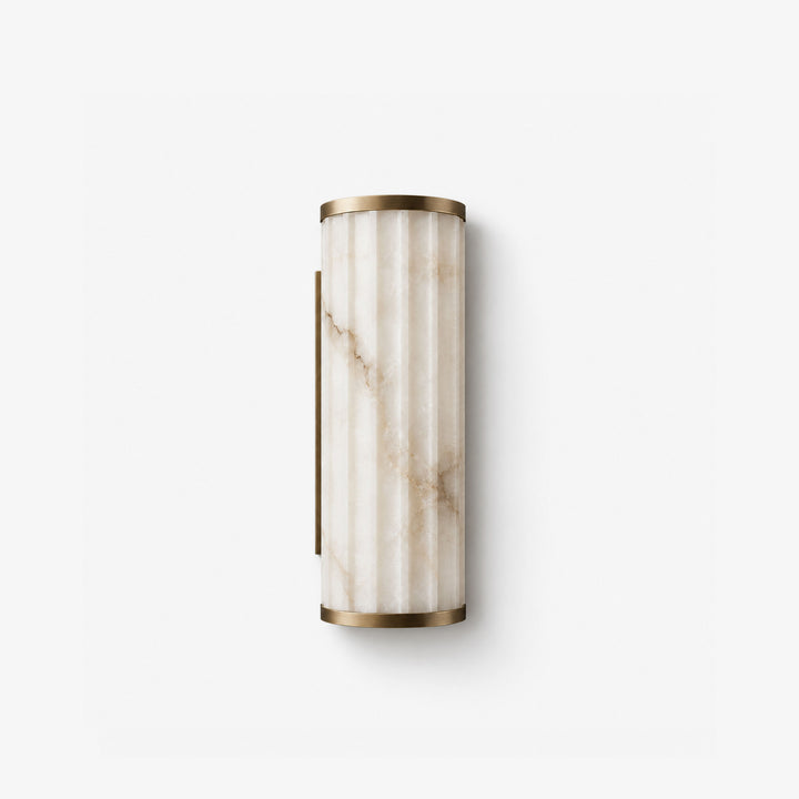 Aplique de pared Strivane de alabastro acanalado