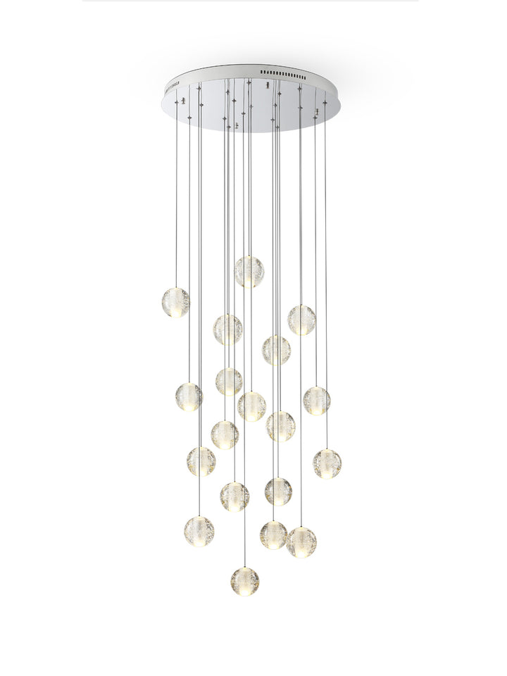 Suspension boule en cristal