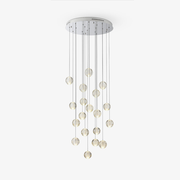 Suspension boule en cristal