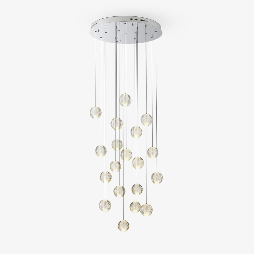 Suspension boule en cristal