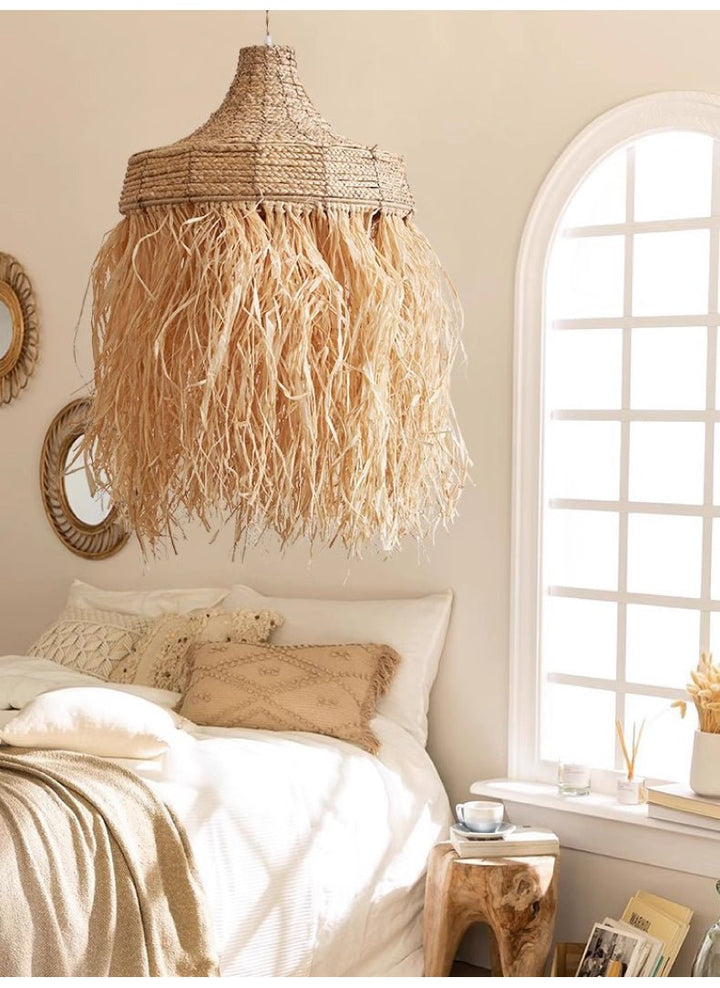 Bohemian Raffia Pendant Light - Vakkerlight
