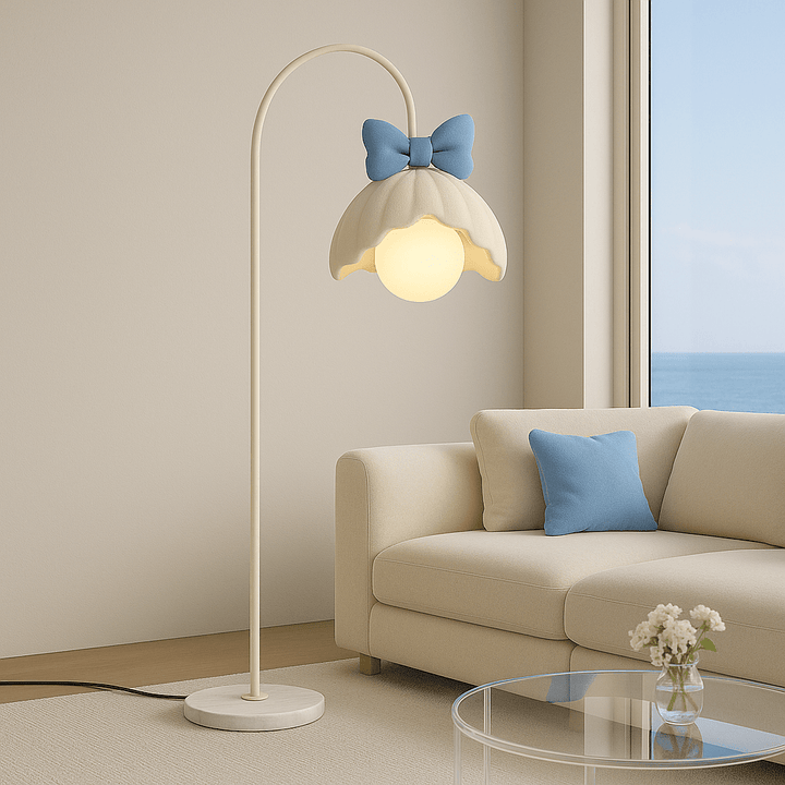 Bow Trim Petal Shade Floor Lamp - Vakkerlight
