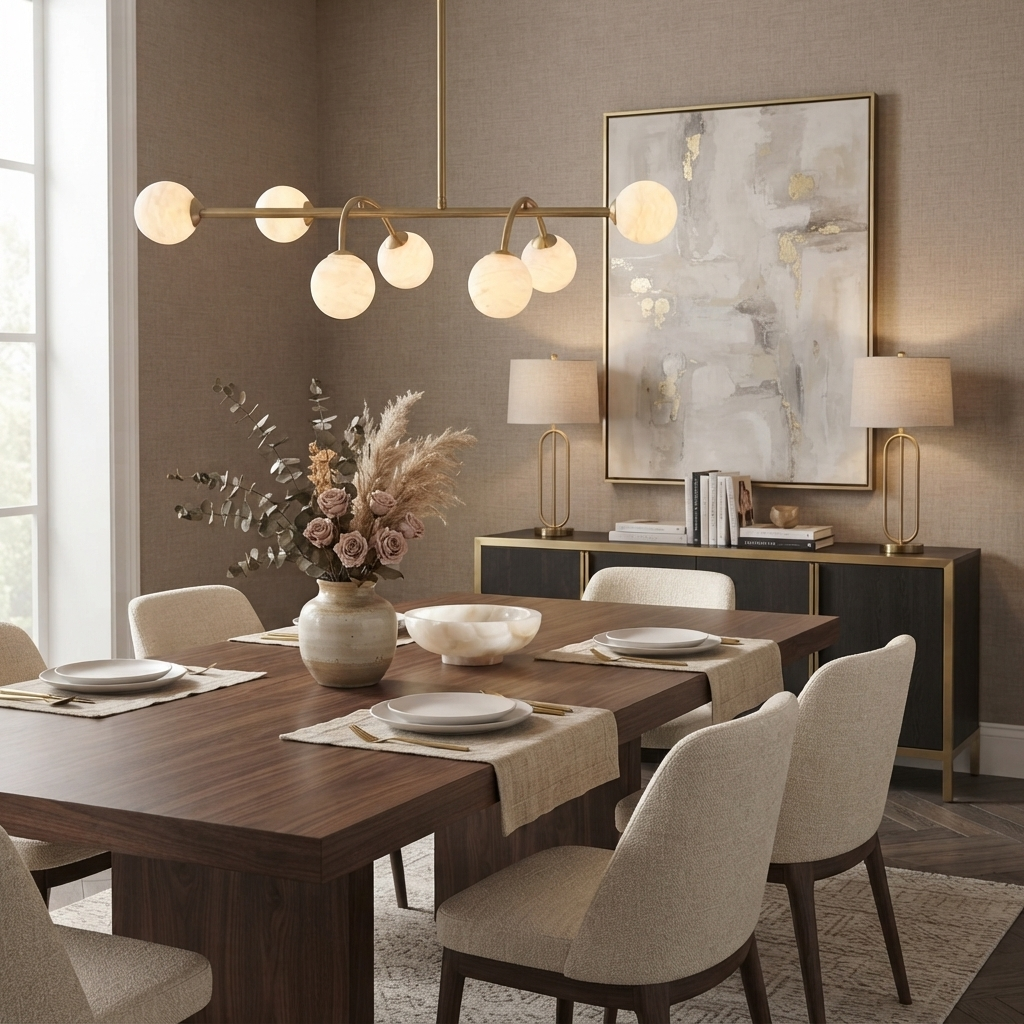 Bower Alabaster Chandelier