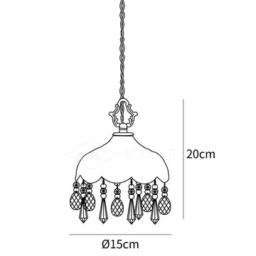 Hanglamp met komvormige kap — Dimension drawings 1