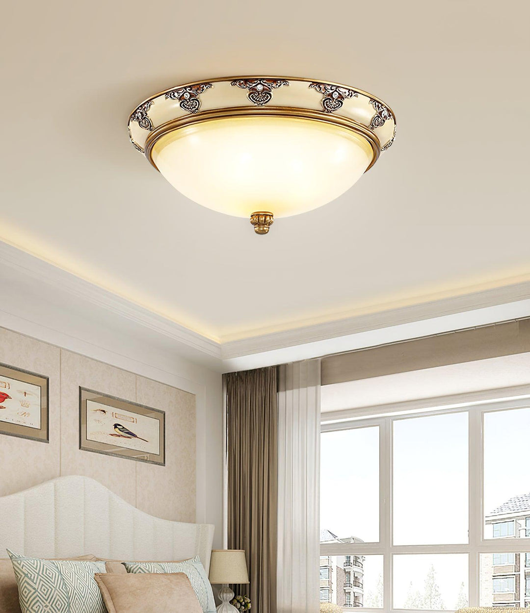 Brahm Flush Ceiling Light - Vakkerlight