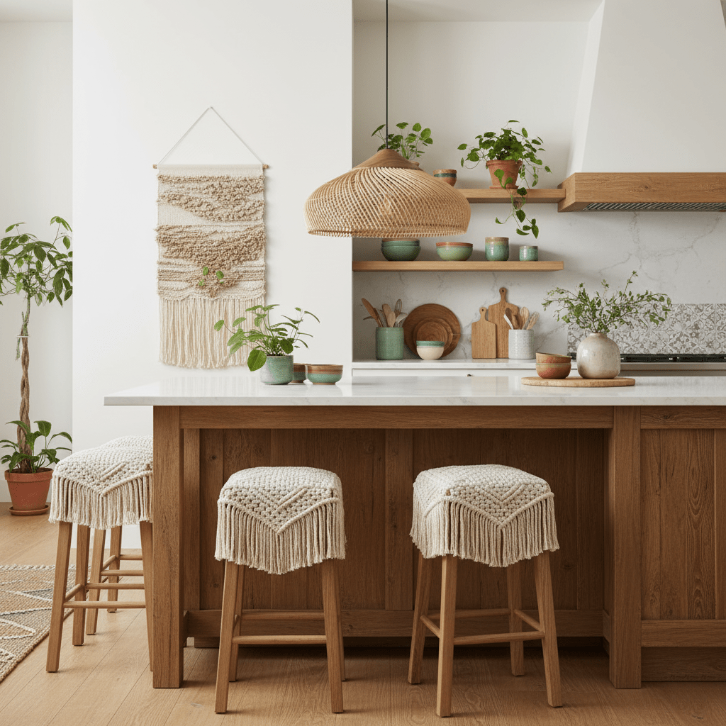 Braided Rattan Swag Pendant Lamp - Vakkerlight