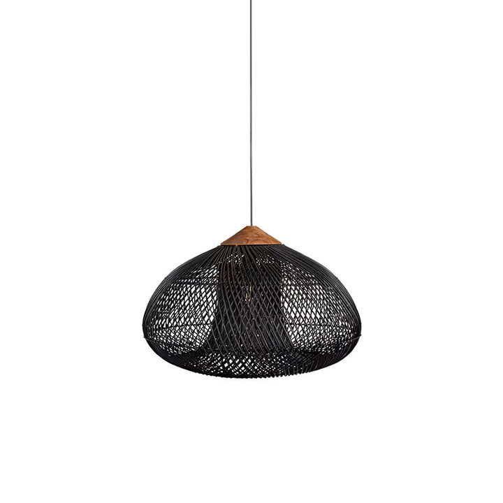 Braided Rattan Pendant Lamp