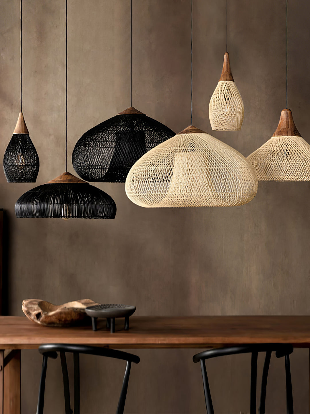 Braided Rattan Pendant Lamp - Vakkerlight