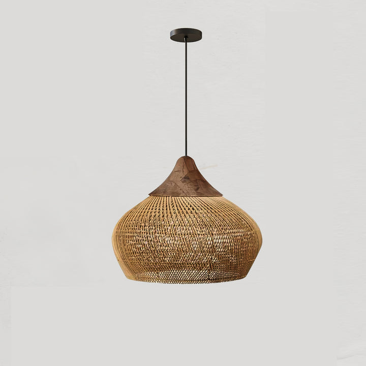 Braided Rattan Pendant Lamp - Vakkerlight