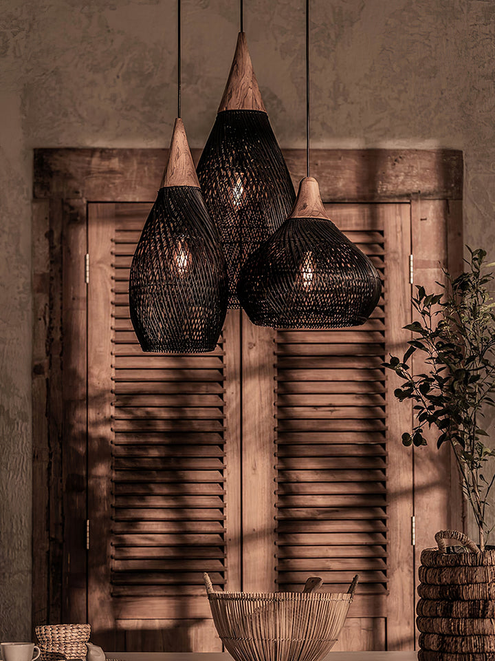 Braided Rattan Pendant Lamp - Vakkerlight