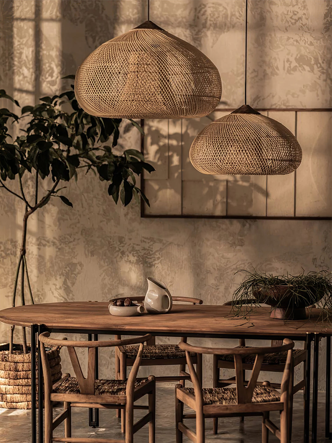 Braided Rattan Pendant Lamp - Vakkerlight