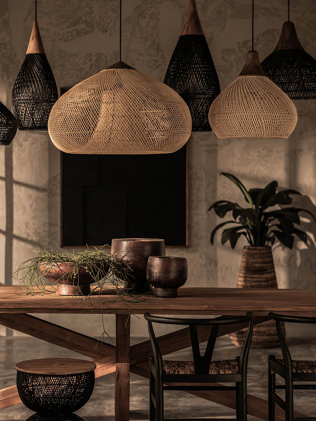 Braided Rattan Pendant Lamp - Vakkerlight