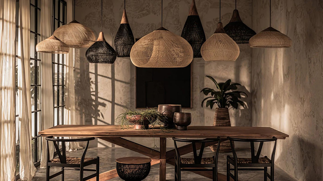 Braided Rattan Pendant Lamp - Vakkerlight