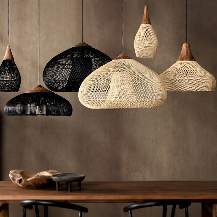 Braided Rattan Pendant Lamp - Vakkerlight