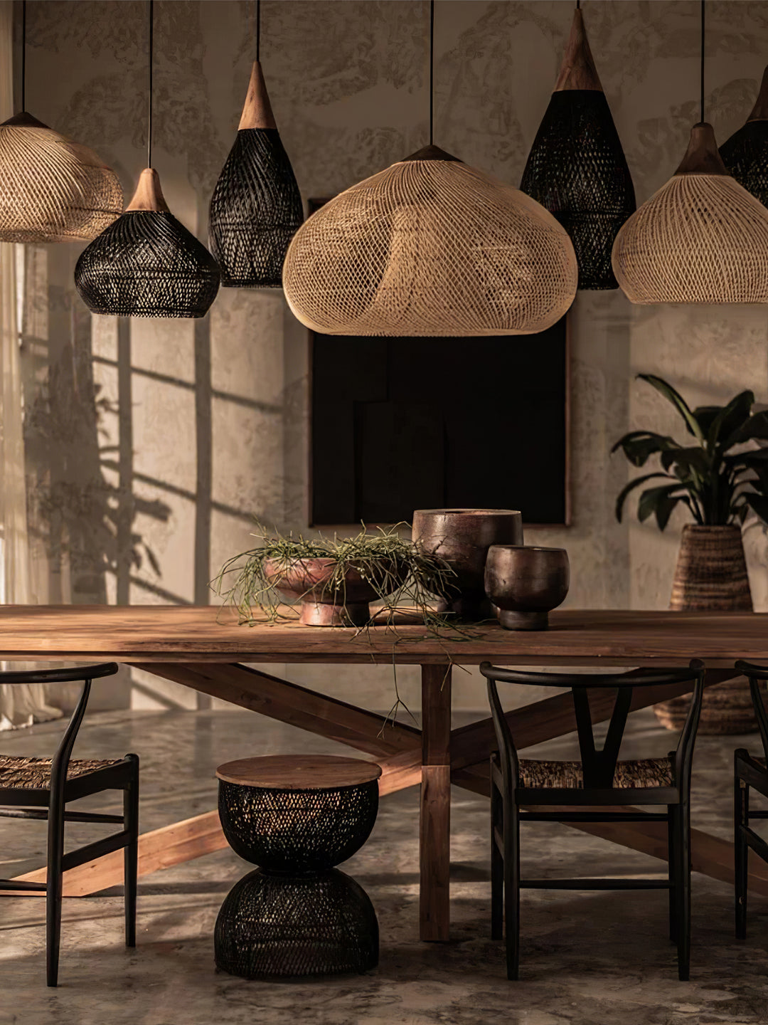 Braided Rattan Pendant Lamp - Vakkerlight