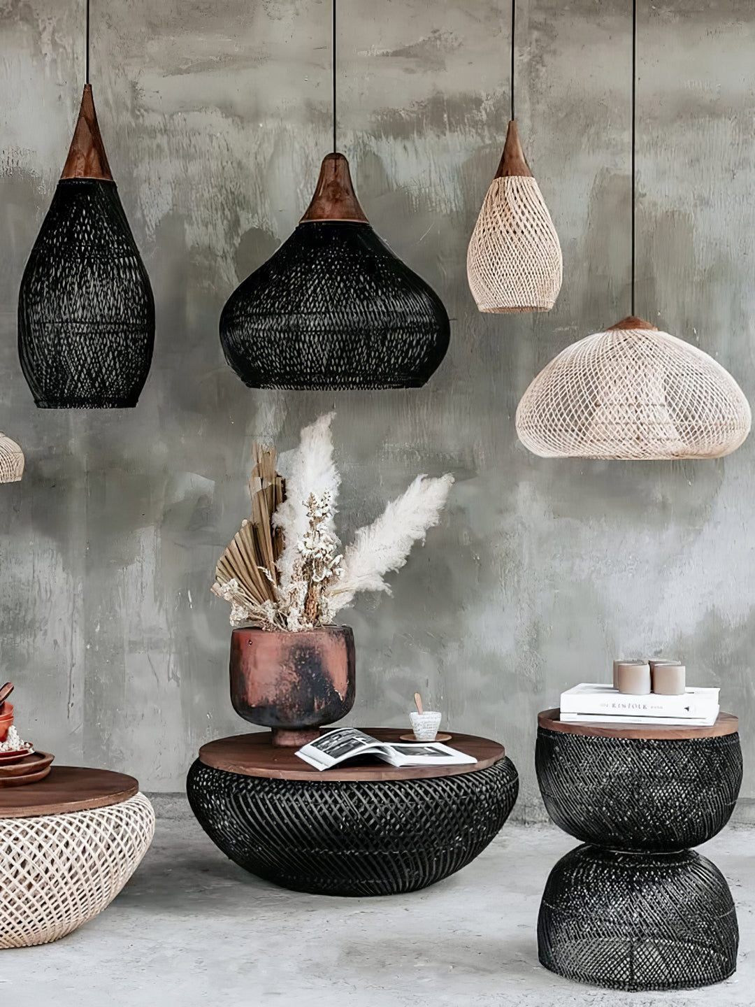 Braided Rattan Pendant Lamp - Vakkerlight