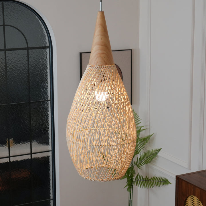 Braided Rattan Pendant Lamp - Vakkerlight