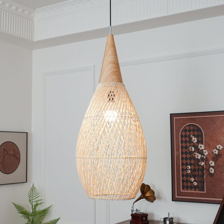 Braided Rattan Pendant Lamp - Vakkerlight