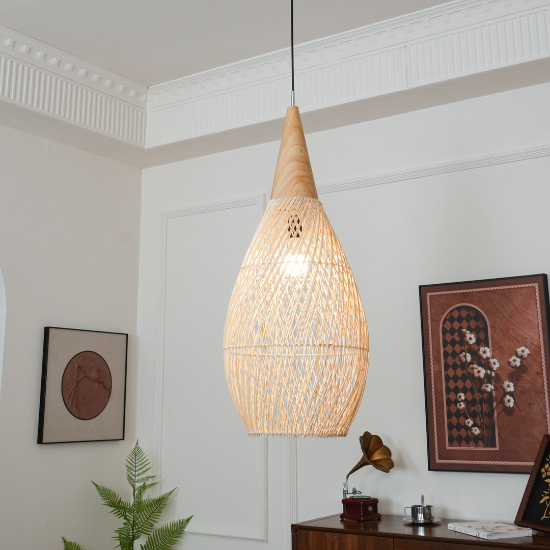 Braided Rattan Pendant Lamp - Vakkerlight