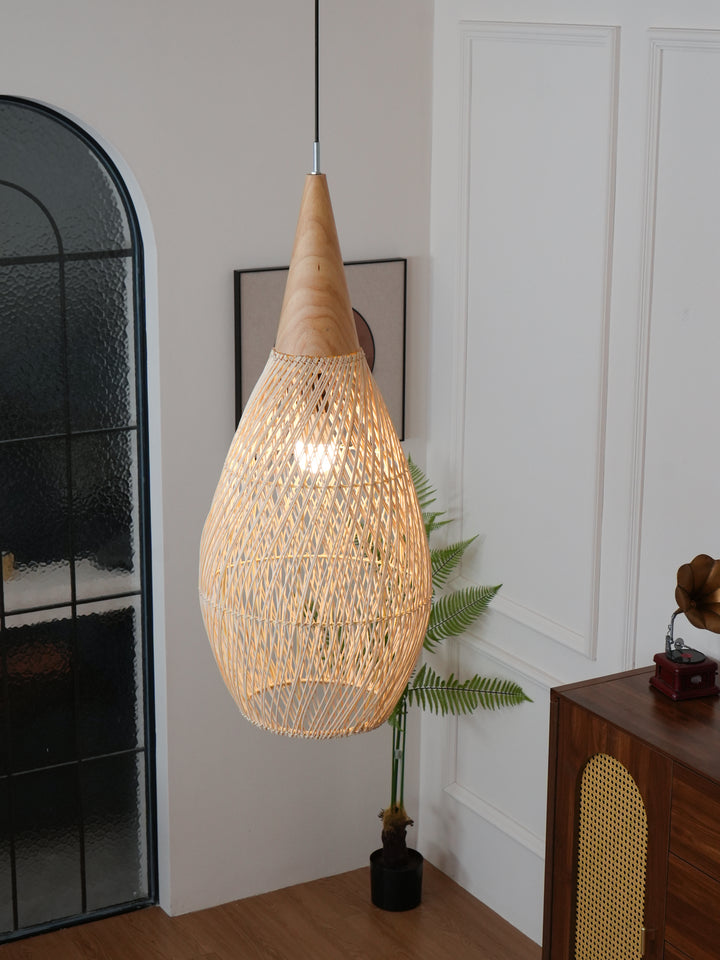 Braided Rattan Pendant Lamp - Vakkerlight