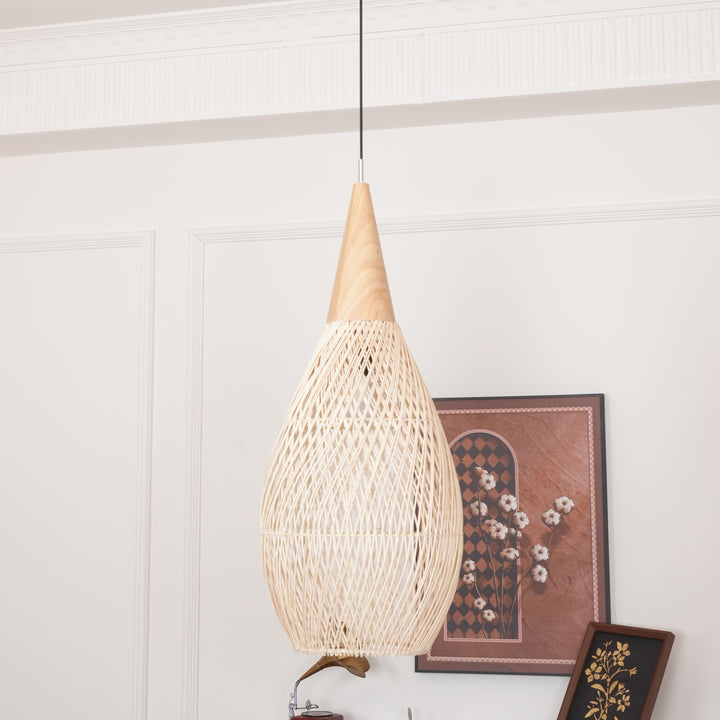 Braided Rattan Pendant Lamp - Vakkerlight