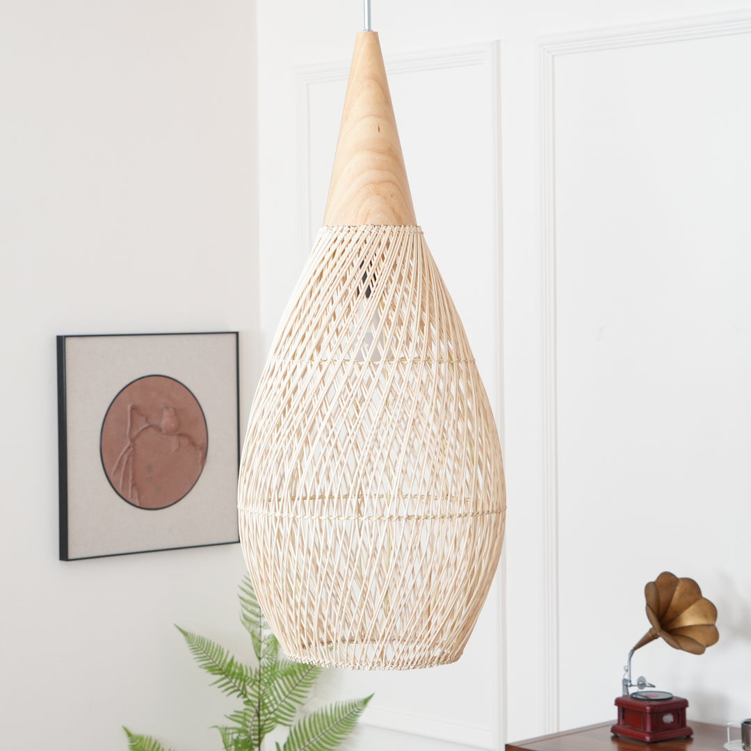 Braided Rattan Pendant Lamp - Vakkerlight