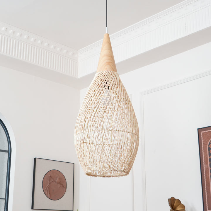 Braided Rattan Pendant Lamp - Vakkerlight