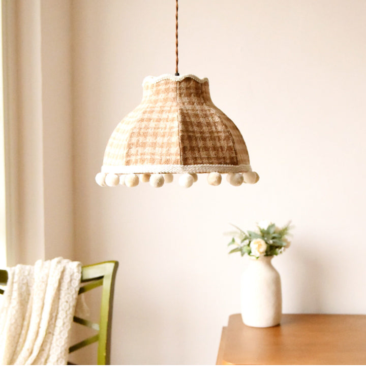 Bramble Check Pendant Light
