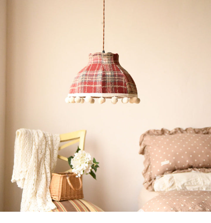 Bramble Check Pendant Light