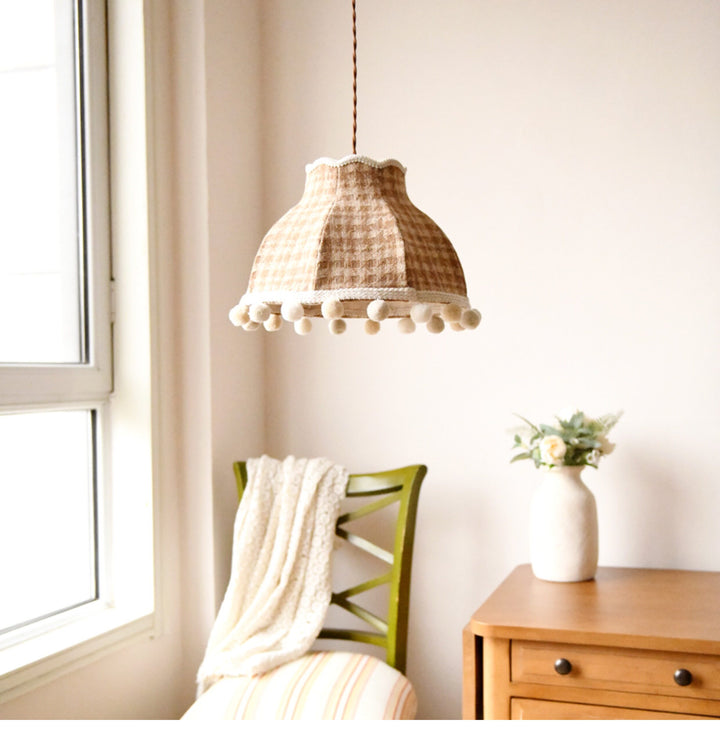 Bramble Check Pendant Light