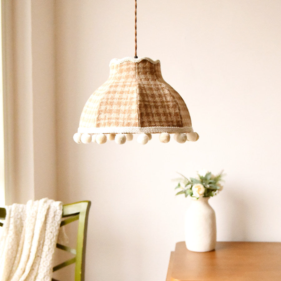 Bramble Check Pendant Light