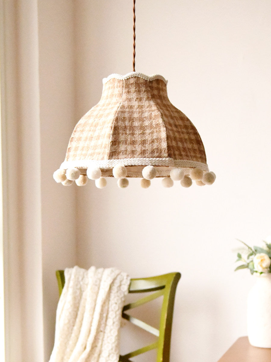 Bramble Check Pendant Light