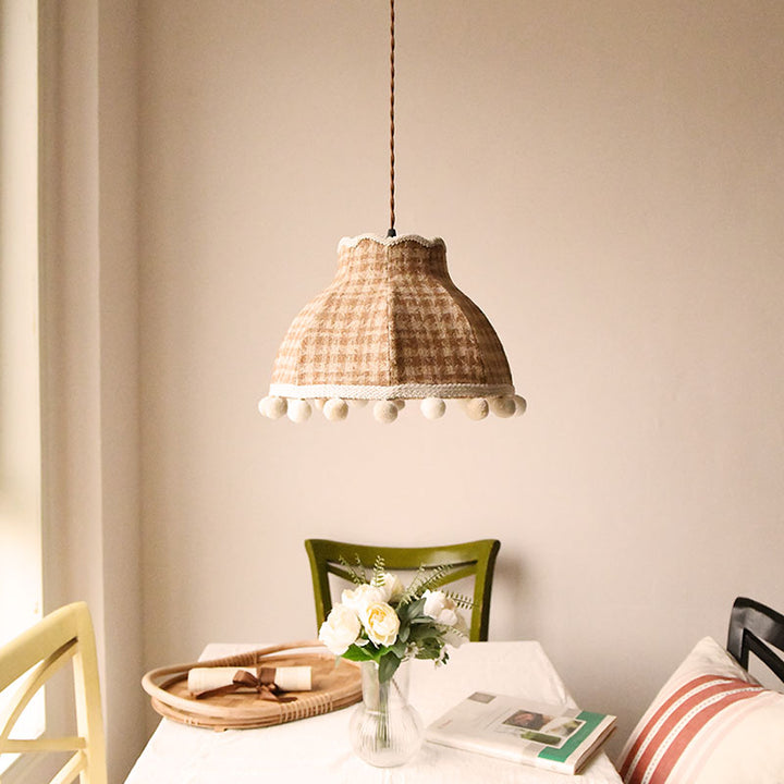 Bramble Check Pendant Light