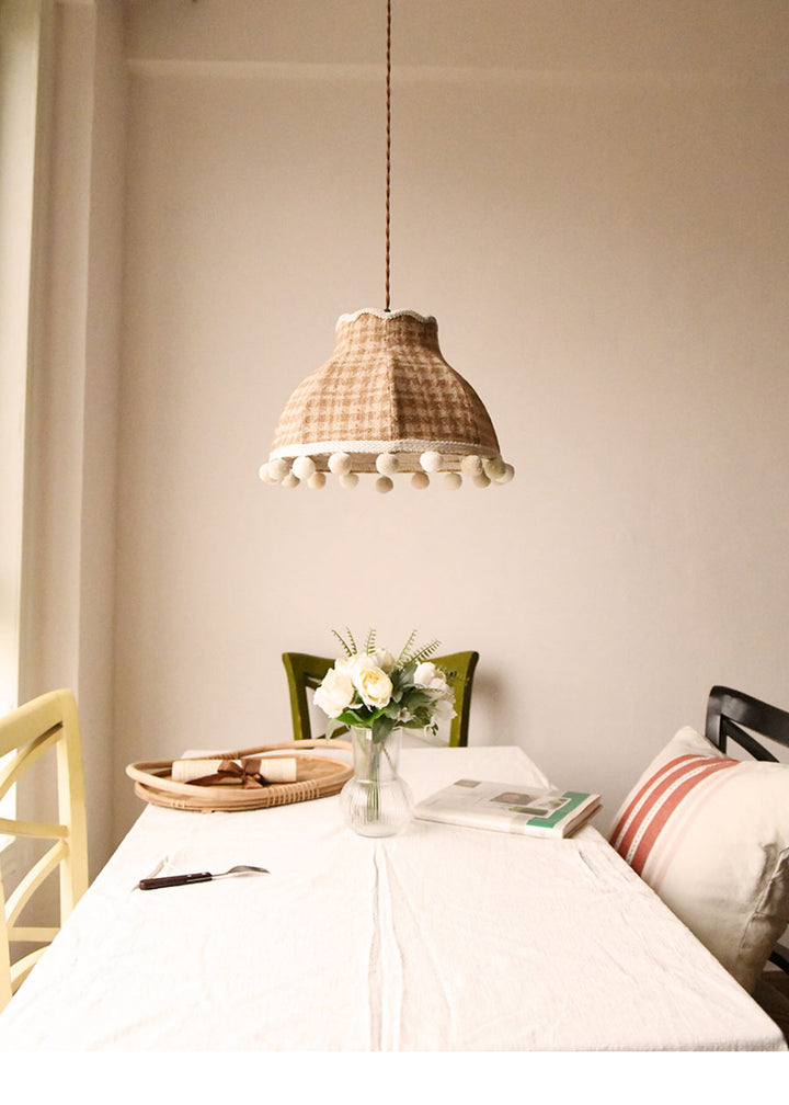 Bramble Check Pendant Light
