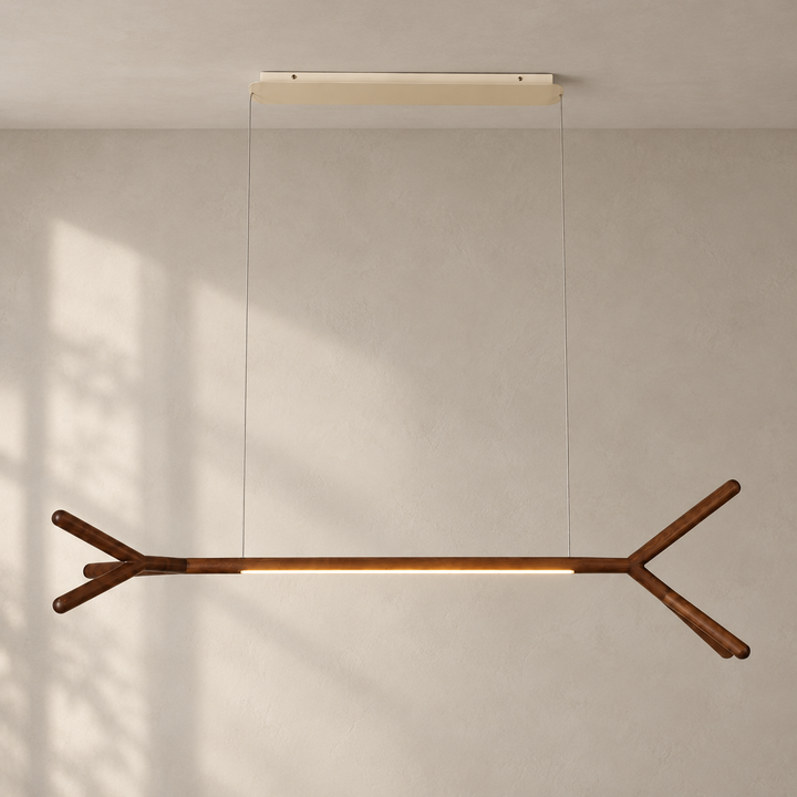 Branch Wood Linear Pendant Light