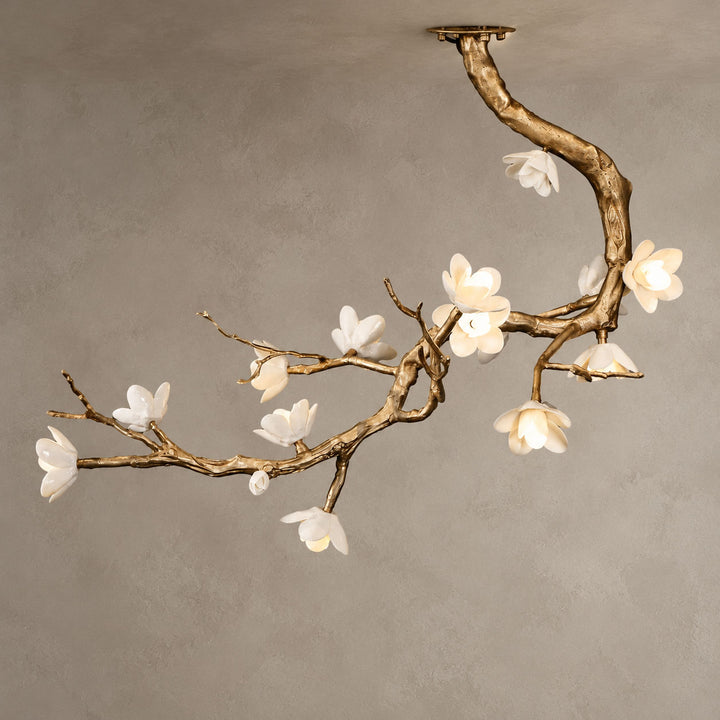 Lampada a Soffitto Brass Flower Branch