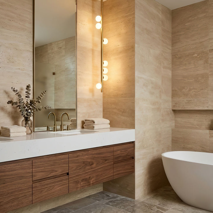 Brass Glass Drop Chandelier - Vakkerlight