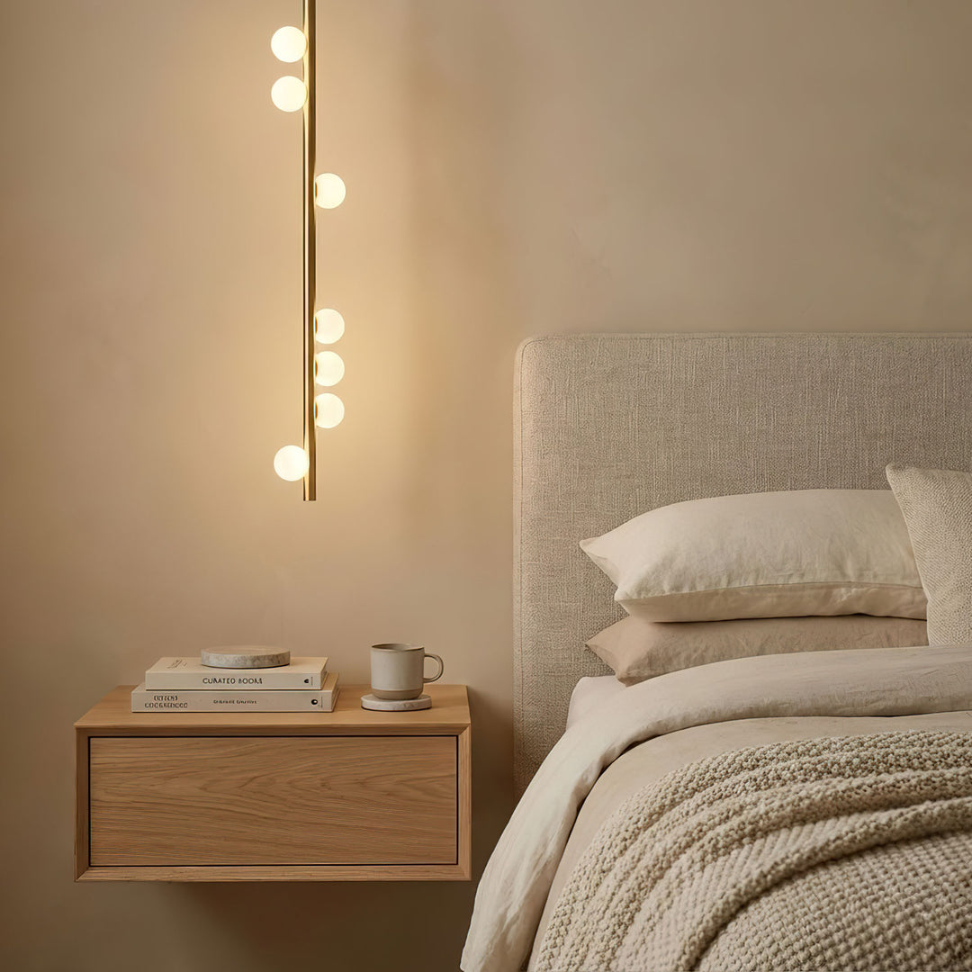 Brass Glass Drop Chandelier - Vakkerlight