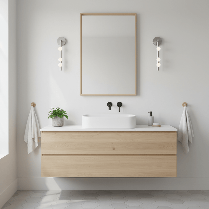 Brass Glass Tube Wall Lamp - Vakkerlight