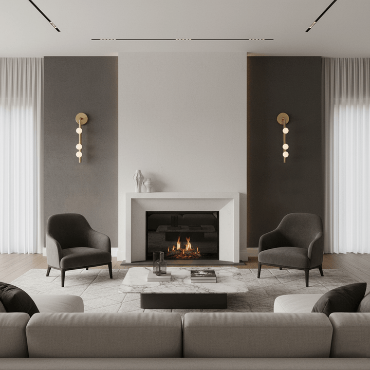 Brass Glass Tube Wall Lamp - Vakkerlight