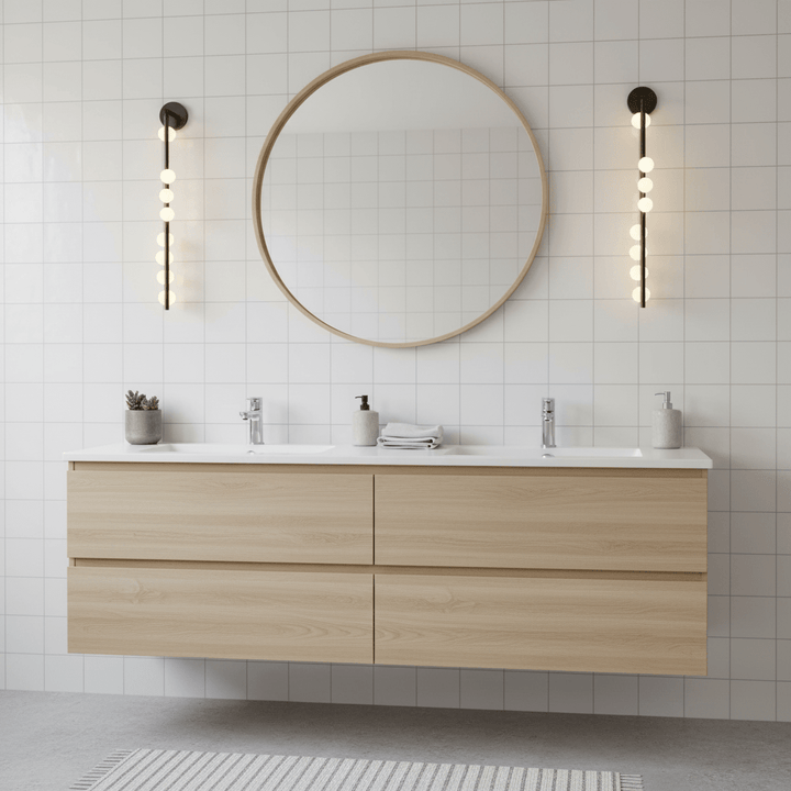 Brass Glass Tube Wall Lamp - Vakkerlight